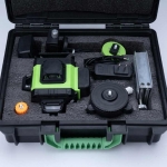 Nivelir Laserski Križni FRA12 Zelena Zraka 20m + Magnetni Držač + Stativ + Daljinski